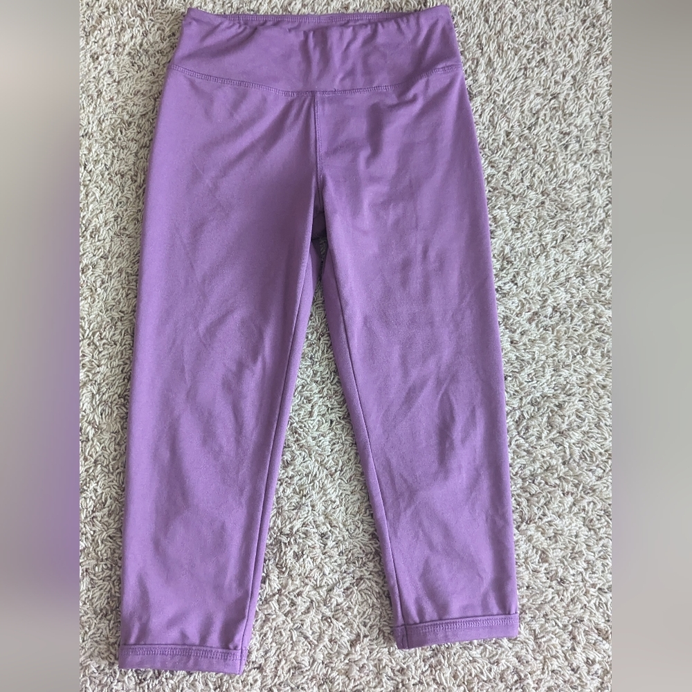 purple Capri leggings